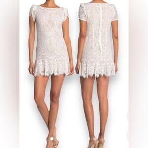 NWT whit lace mini dress